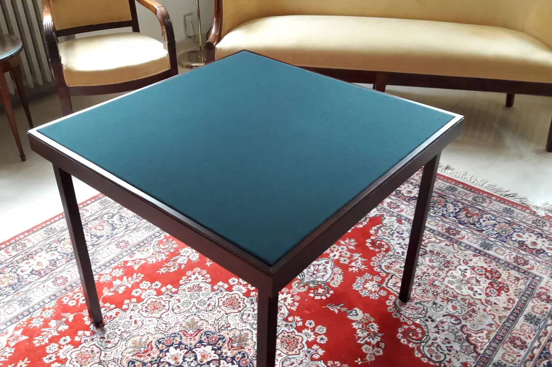 Table de bridge - drap vert